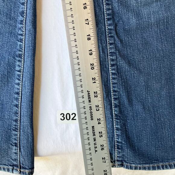 Specially Dyed Women’s Denim waxed Curvy Boot Cut Straight Jeans size 4S, Blue - Picture 4 of 12
